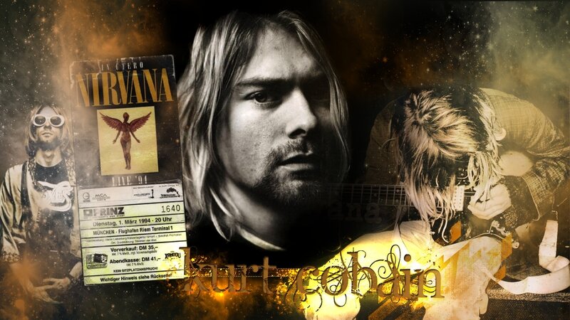 Kurt Cobain Portrait — Black