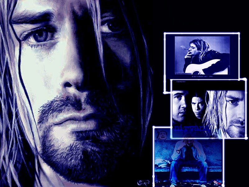 Kurt Cobain Portrait — Blue
