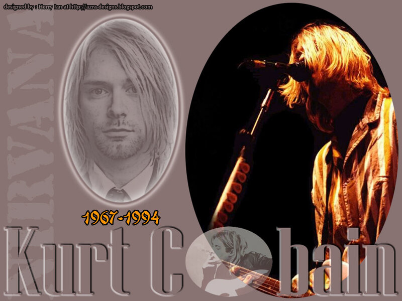 Kurt Cobain Portrait — Brown