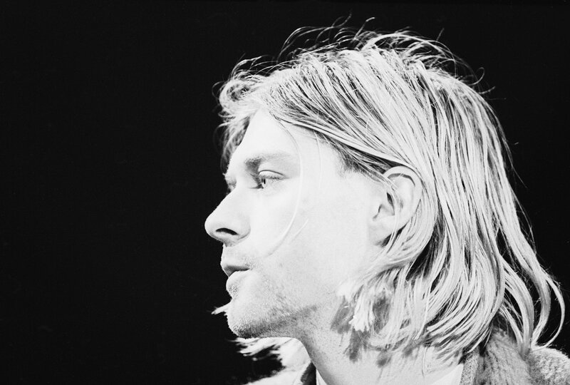 Kurt Cobain profile portrait