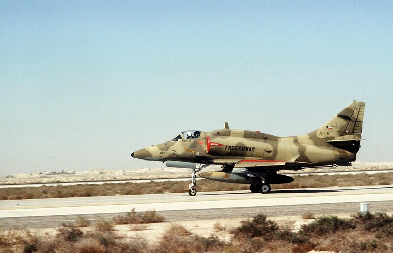 Kuwaiti jet on runway
