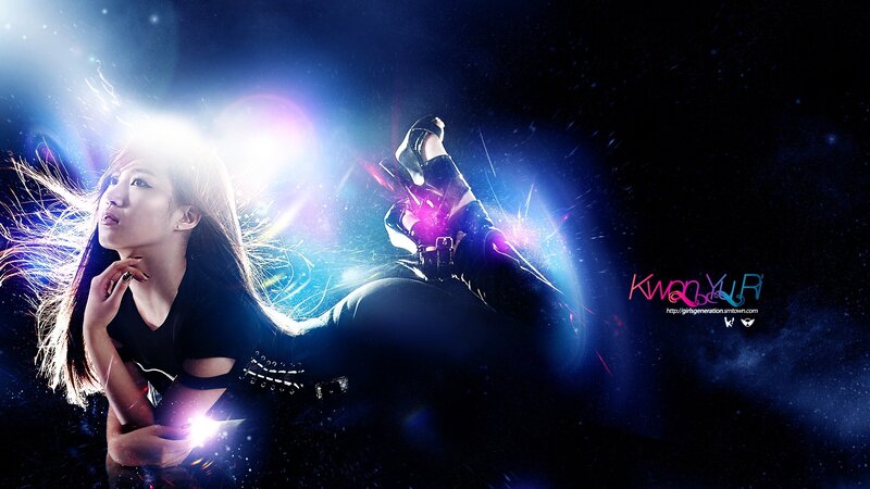 Kwon Yu-ri in a dynamic pose