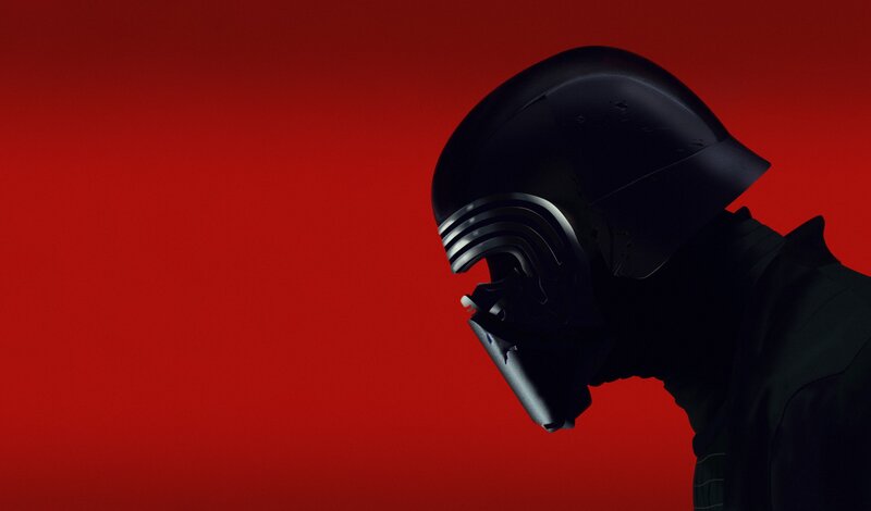 Kylo Ren in Profile — Red, Dramatic
