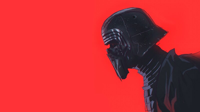 Kylo Ren in Profile — Red