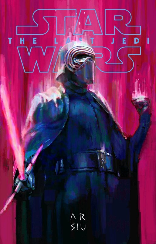Kylo Ren with Lightsaber — Pink