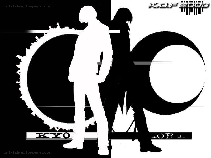 Kyo and Iori silhouettes