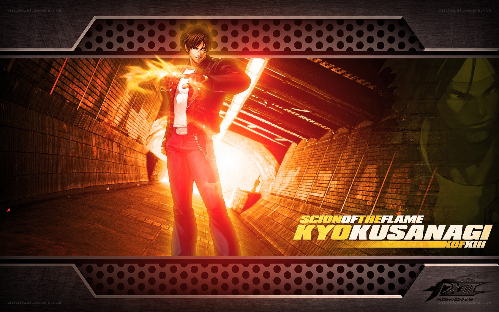 Kyo Kusanagi in a tunnel
