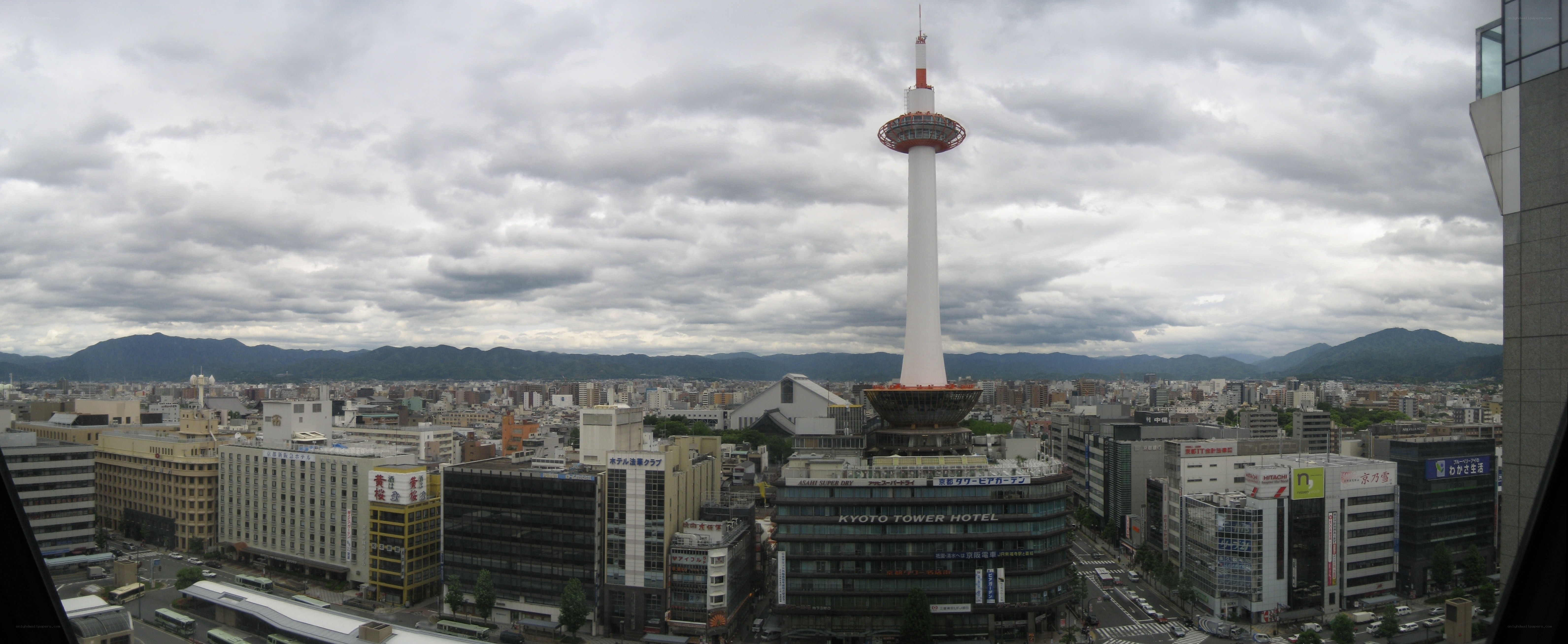 Kyoto Tower and cityscape