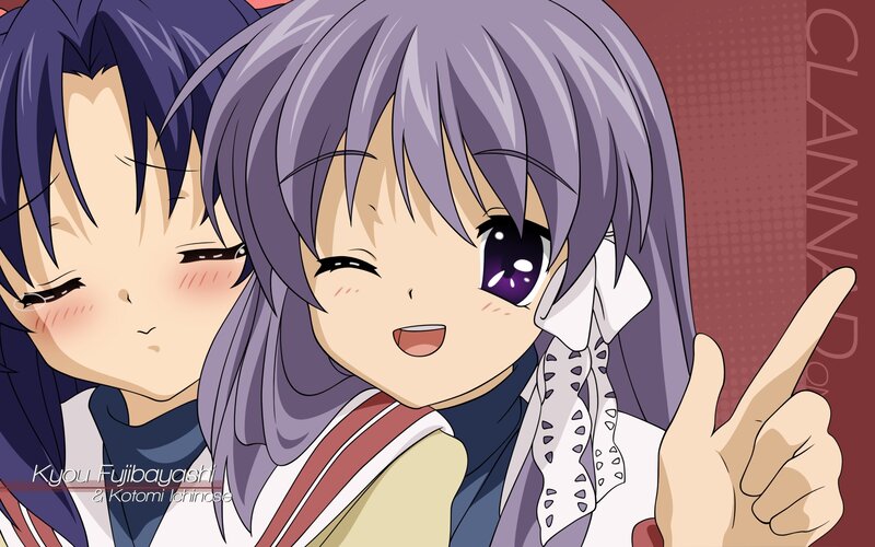 Kyou and Kotomi anime art