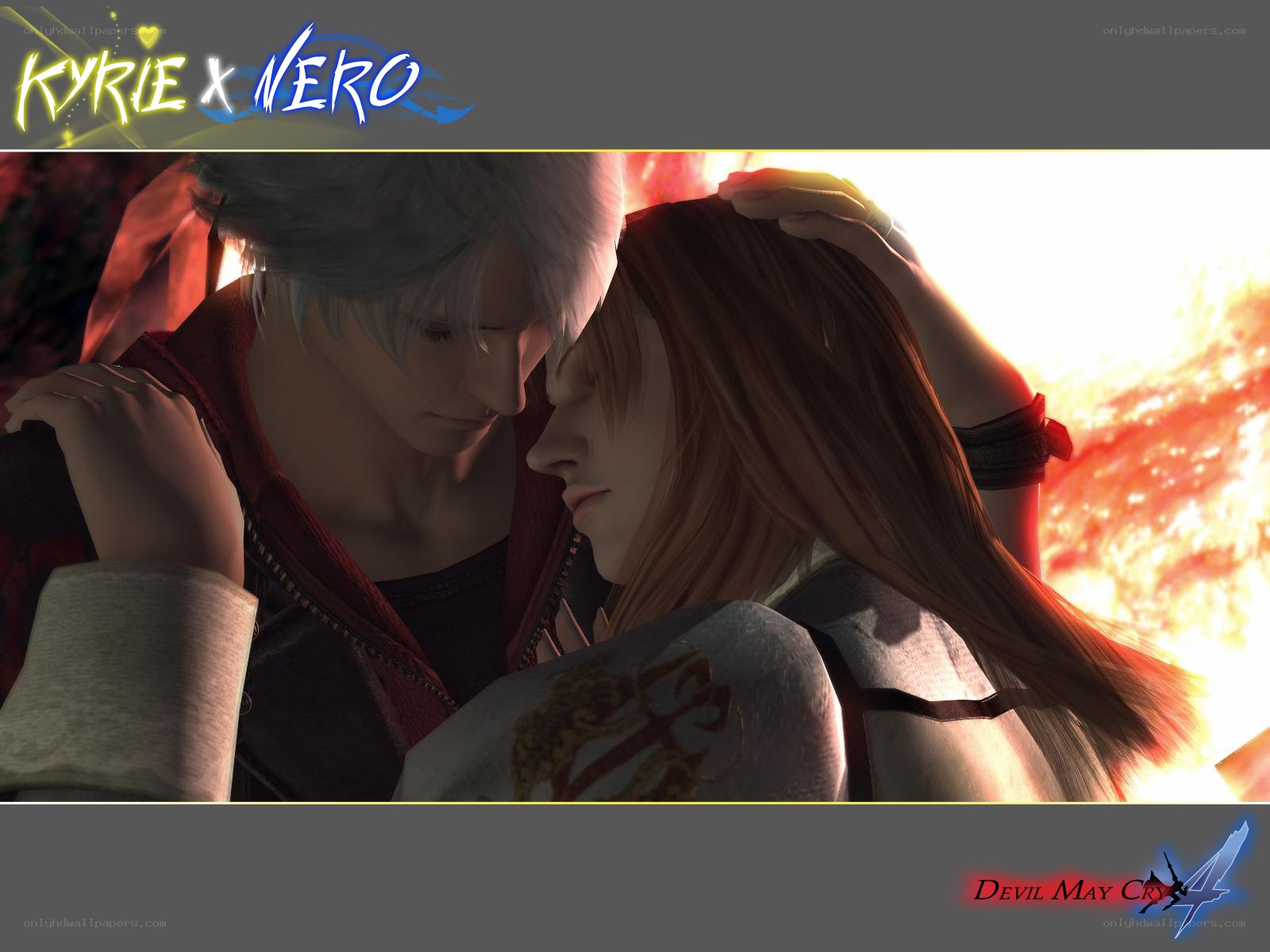 Kyrie and Nero embrace