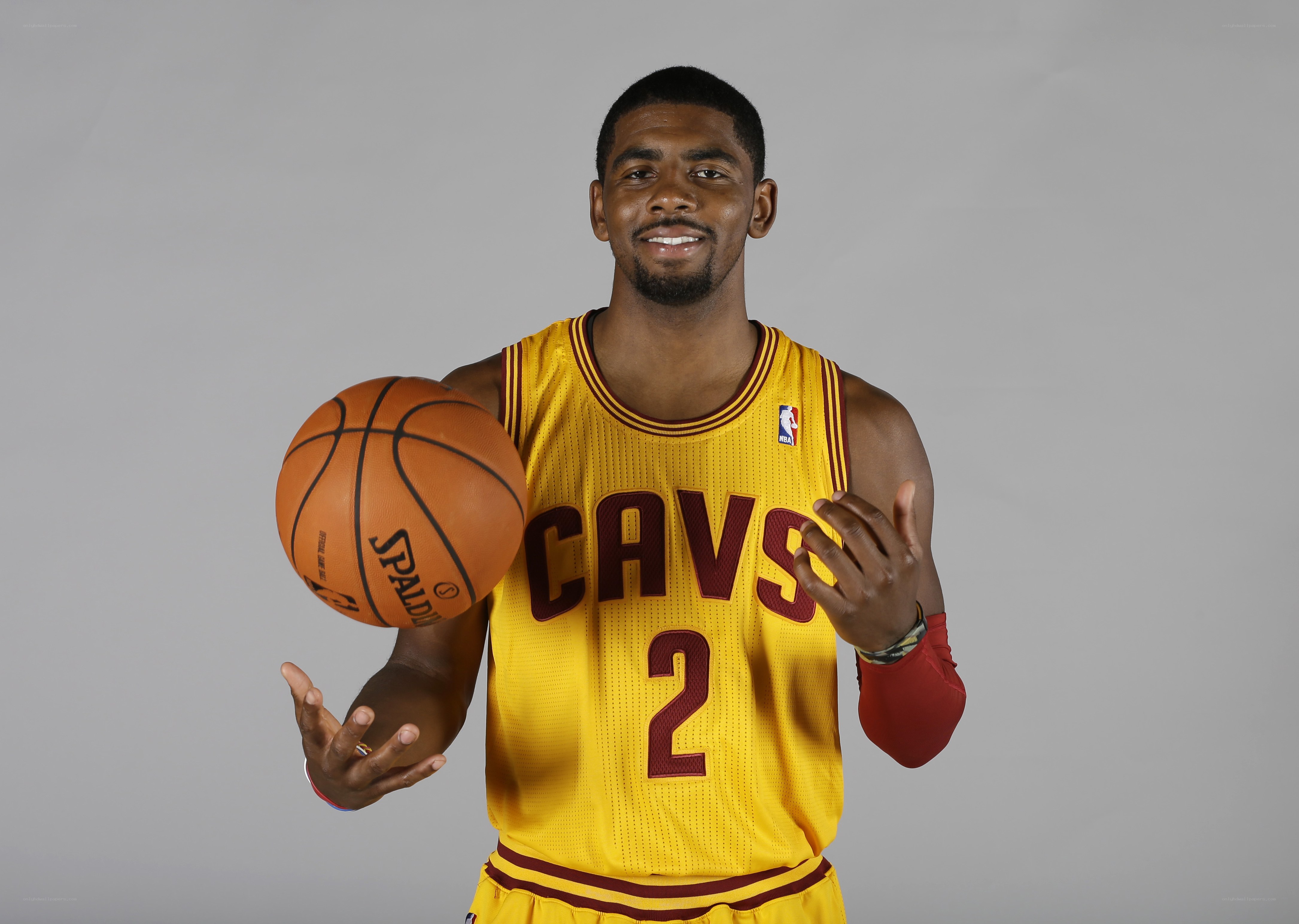 Kyrie Irving with basketball