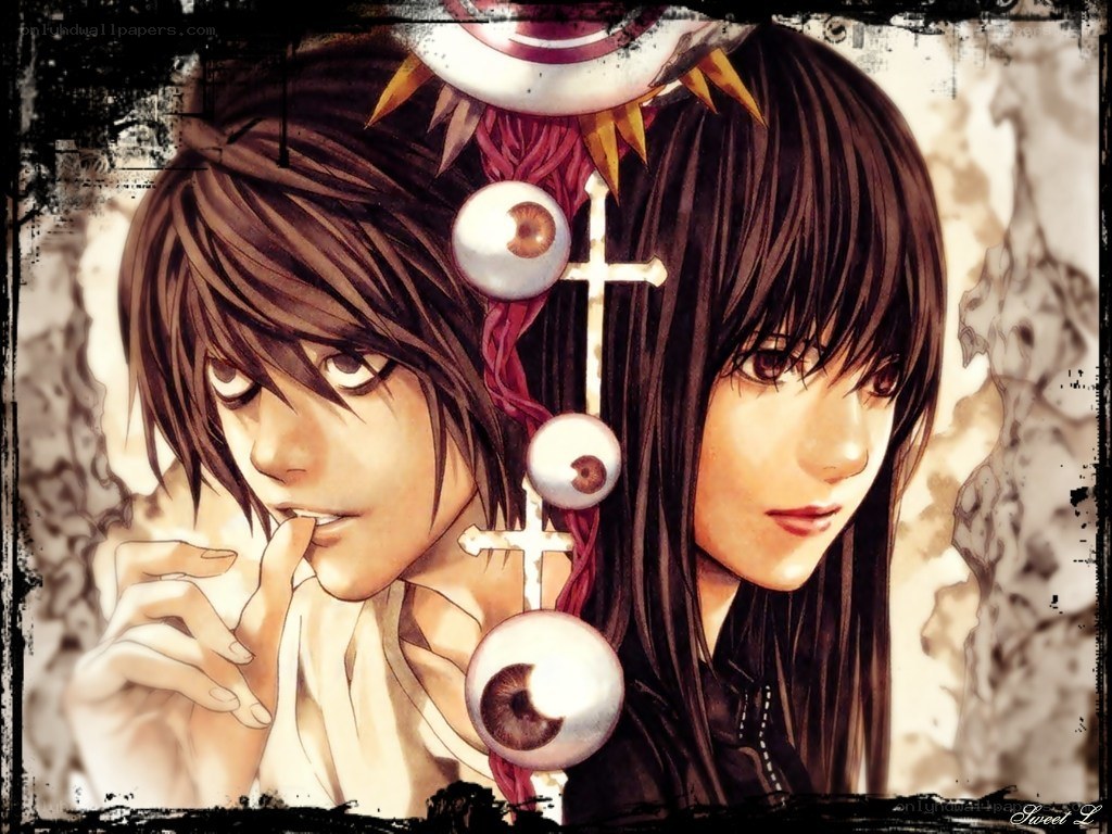 L and Misa in a dramatic scene
