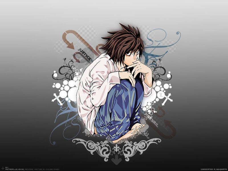 L Lawliet anime character art