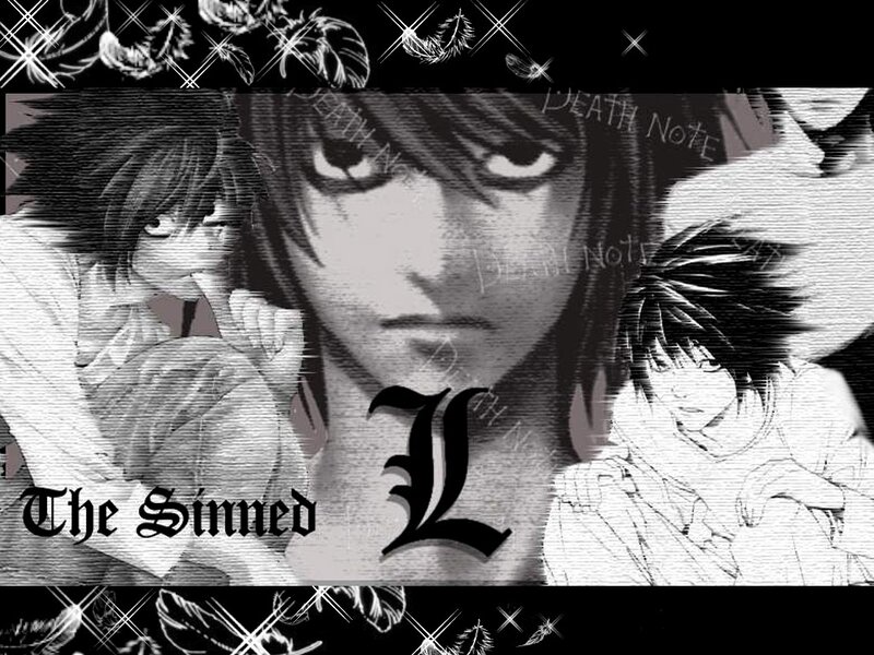 L Lawliet Character Collage