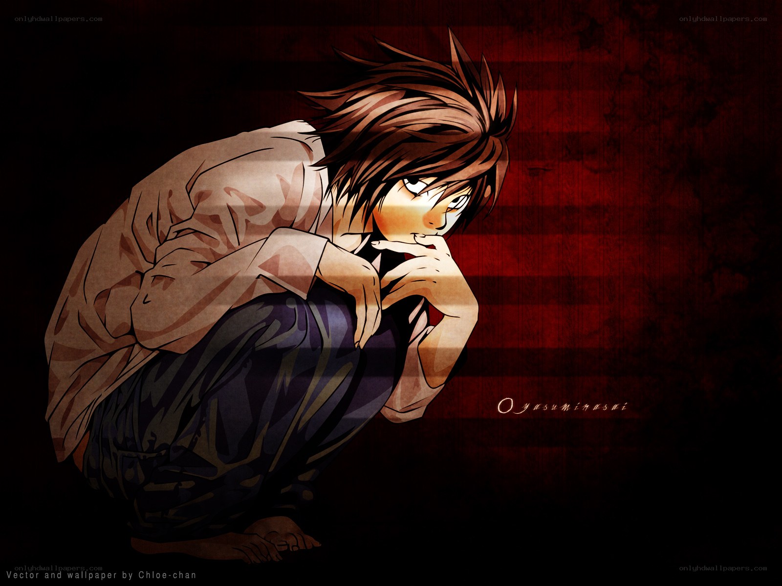 L Lawliet contemplative pose