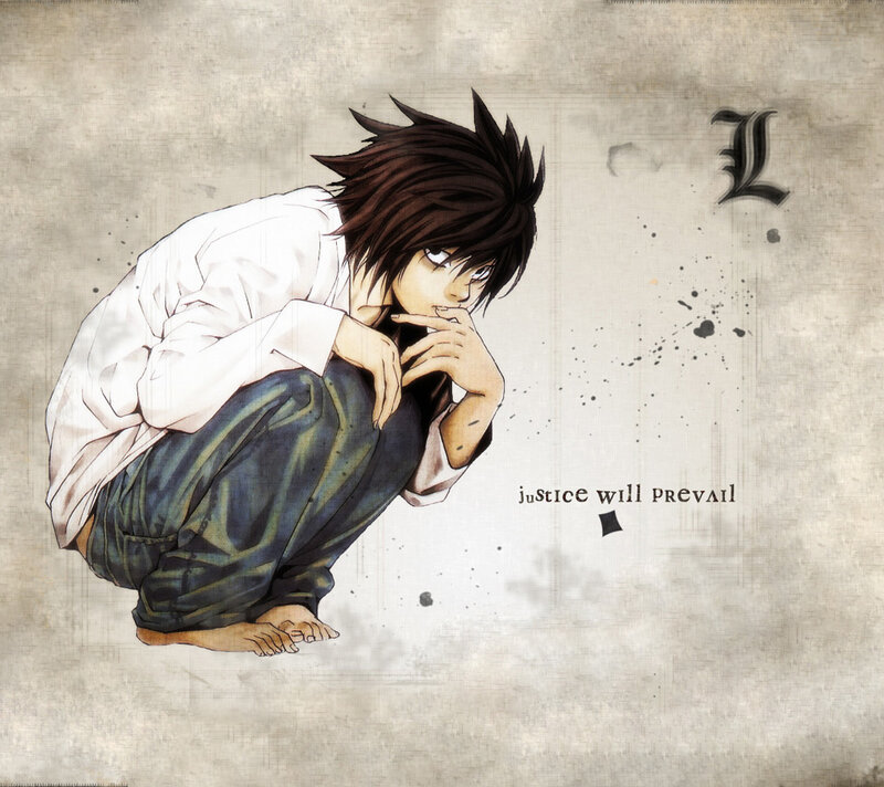 L Lawliet crouching