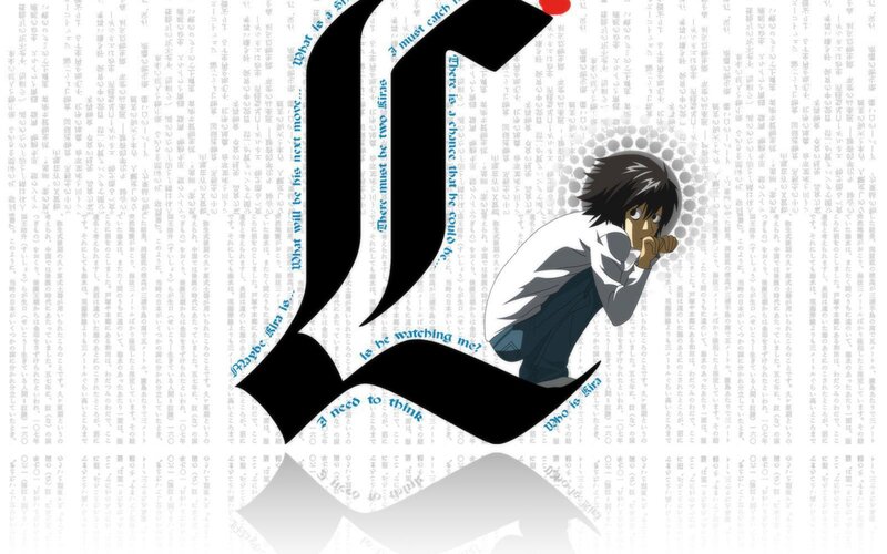 L Lawliet Crouching — Black