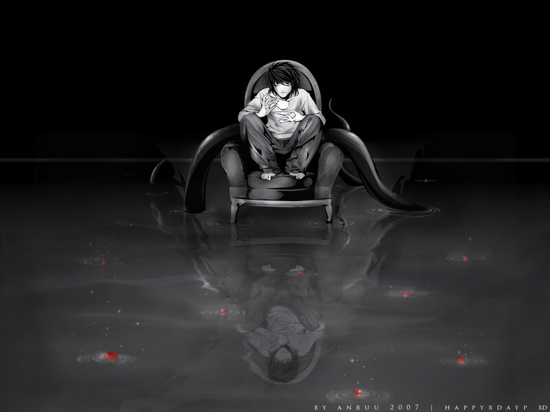 L Lawliet in a chair