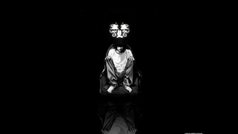 L Lawliet in a dark room