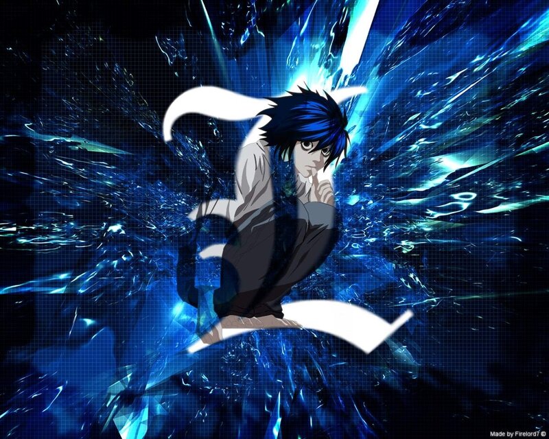 L Lawliet in blue energy