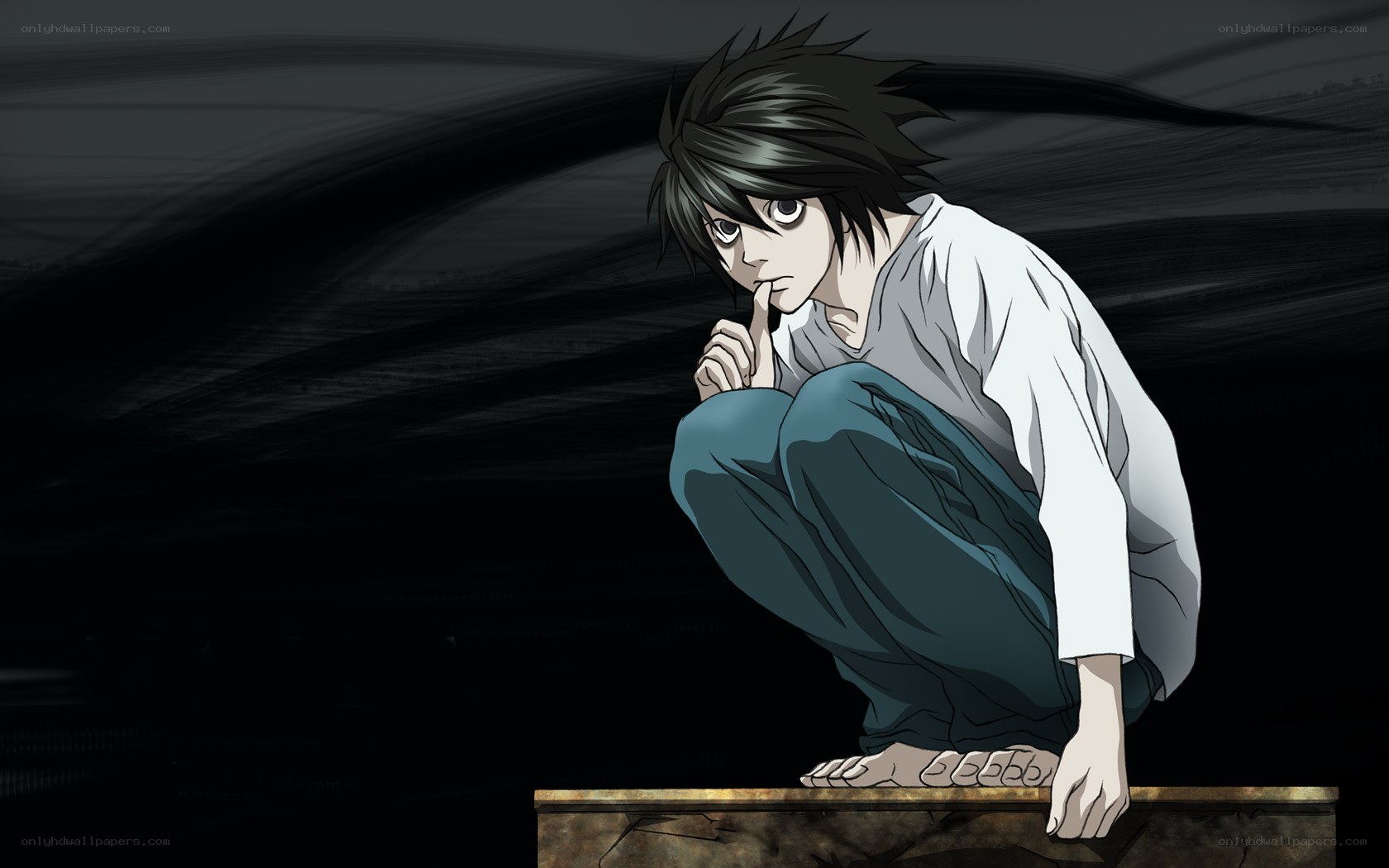 L Lawliet in deep thought