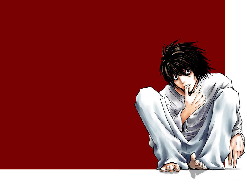 L Lawliet in white robe