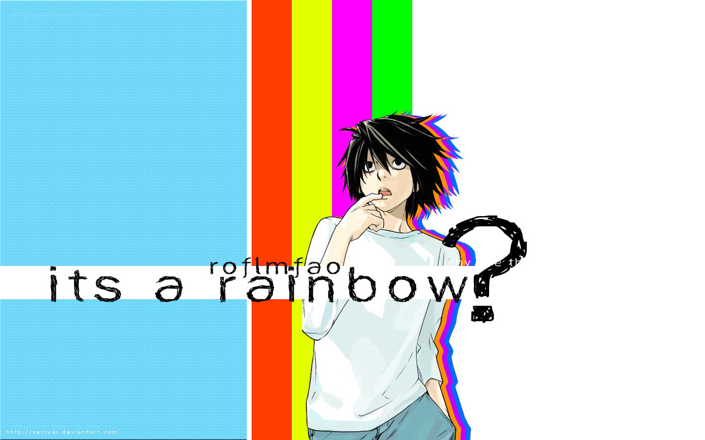 L Lawliet rainbow question