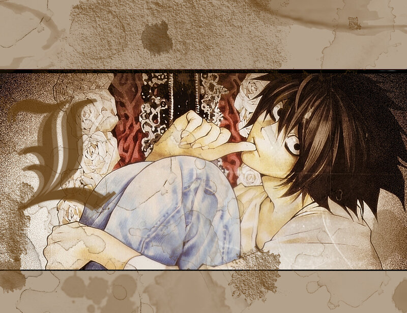 L Lawliet resting on a bed