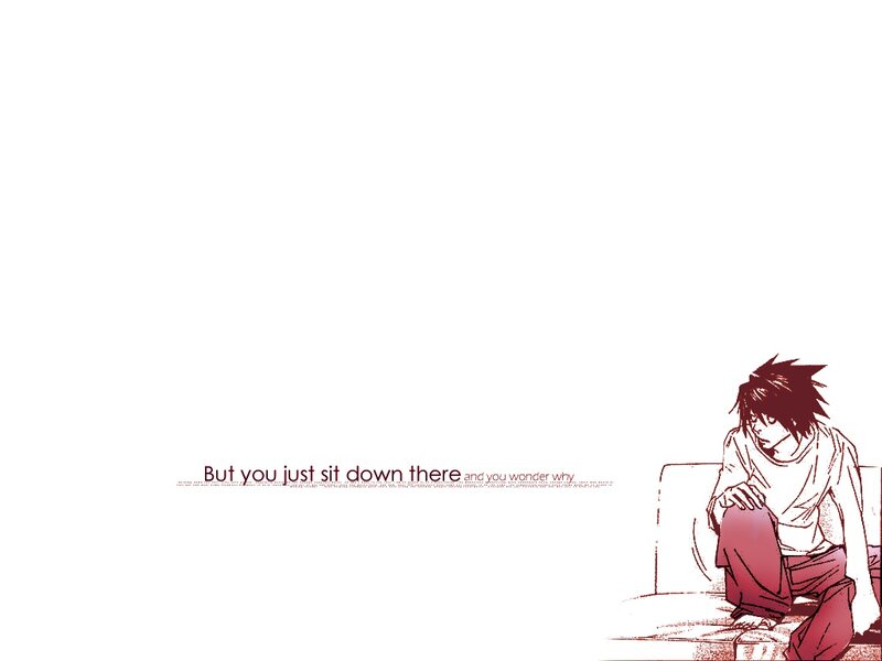 L Lawliet sitting on a couch