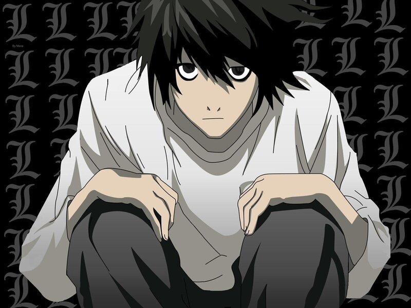 L Lawliet sitting on floor
