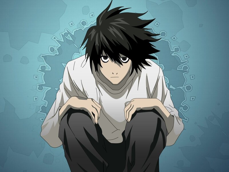 L Lawliet sitting on floor