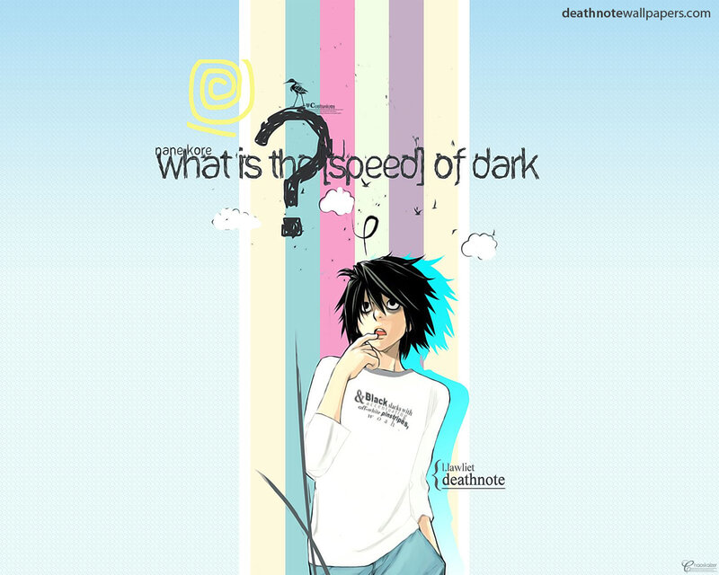 L Lawliet thinking about dark