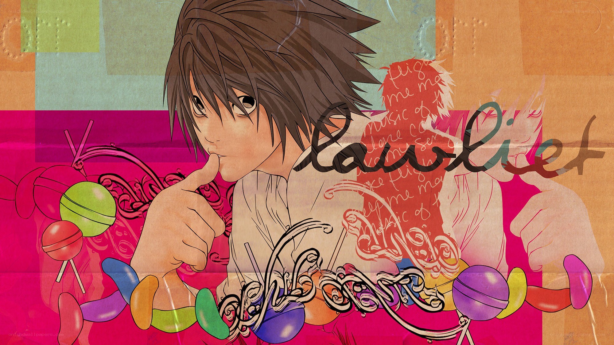 L Lawliet with candy
