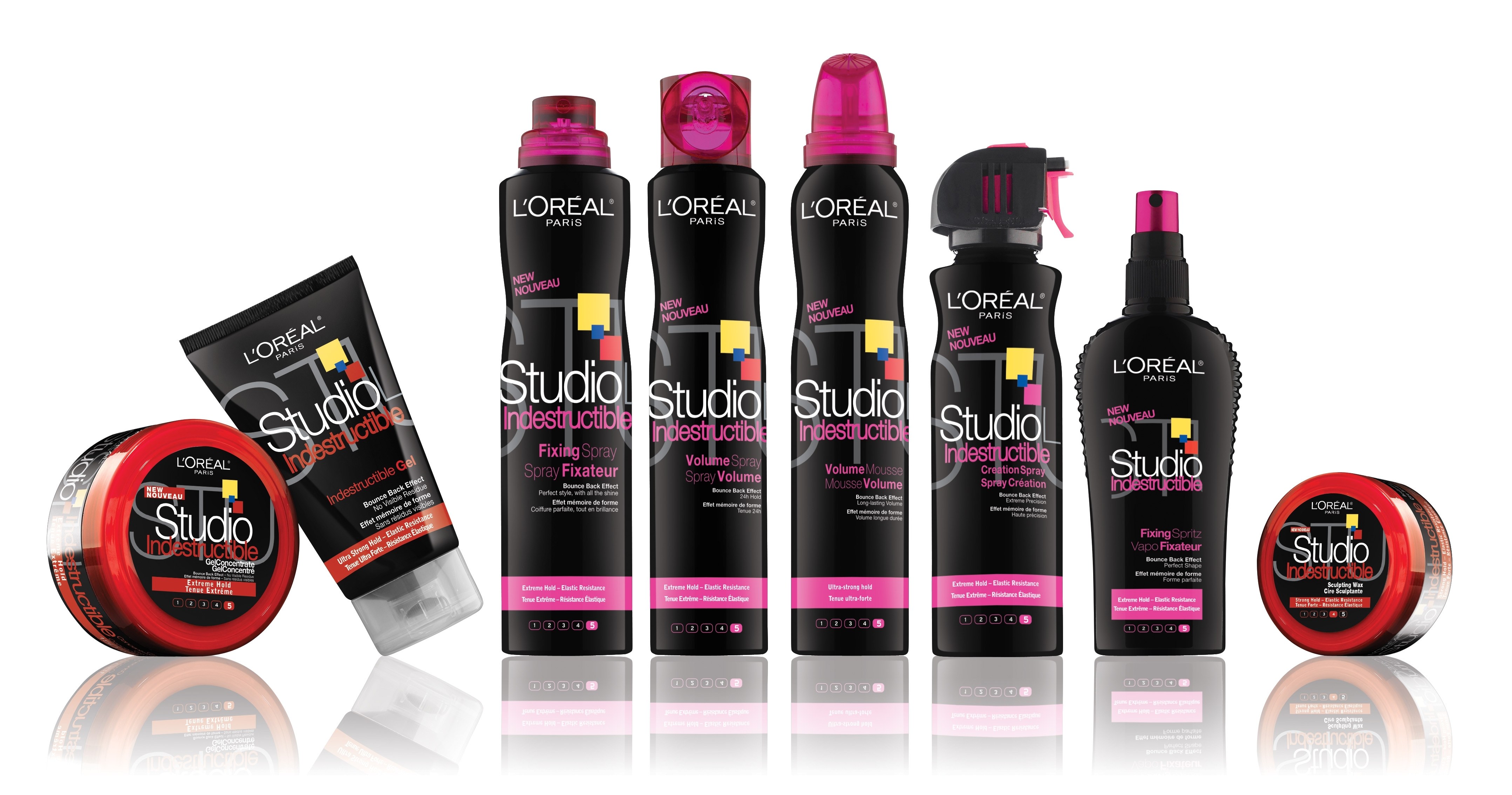 L'Oréal Studio Indestructible hair products