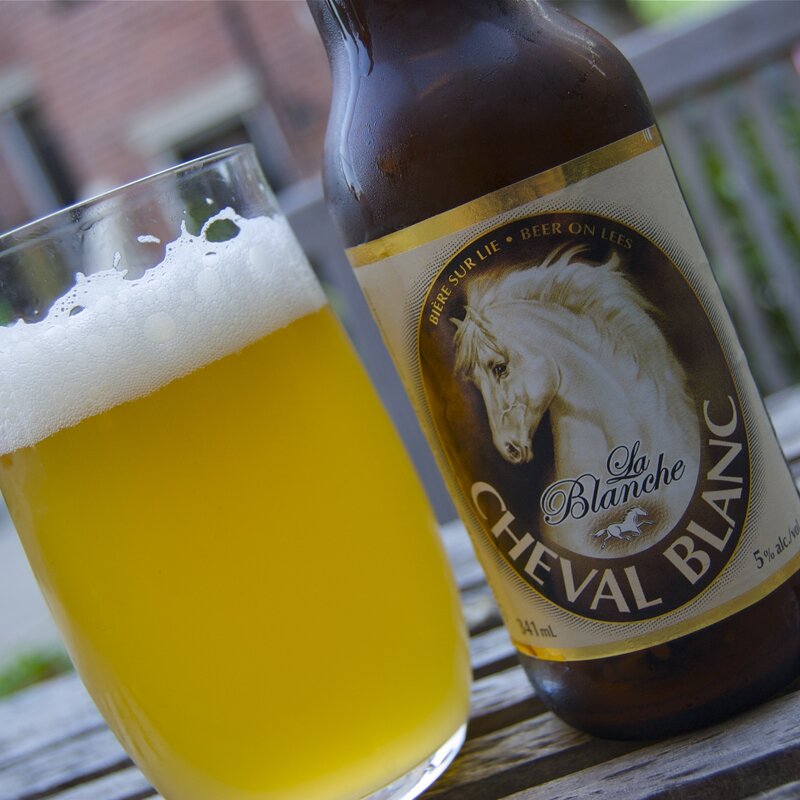 La Blanche beer and glass