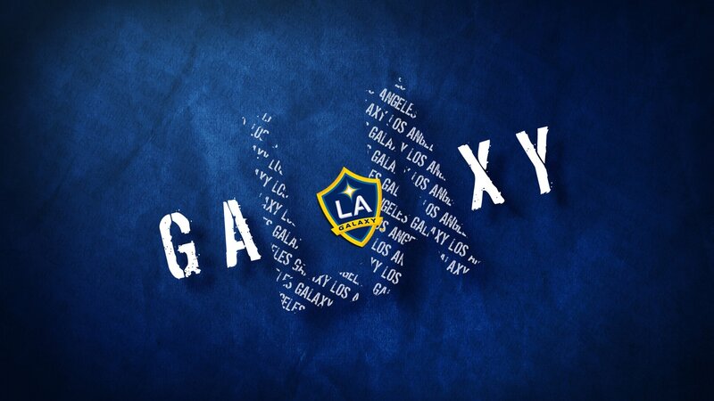 LA Galaxy Logo on Blue — Dramatic