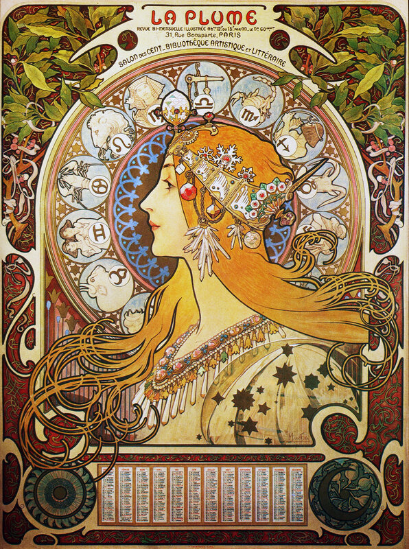 La Plume calendar illustration