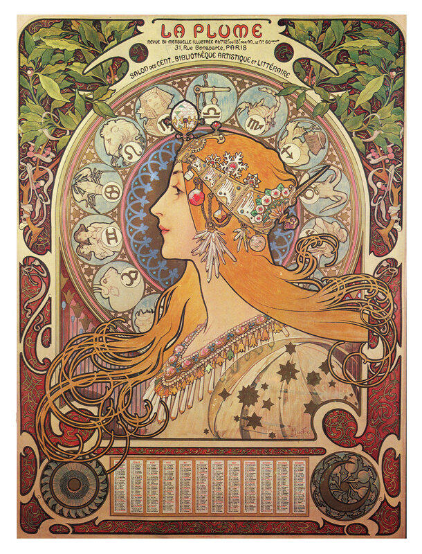 La Plume calendar illustration