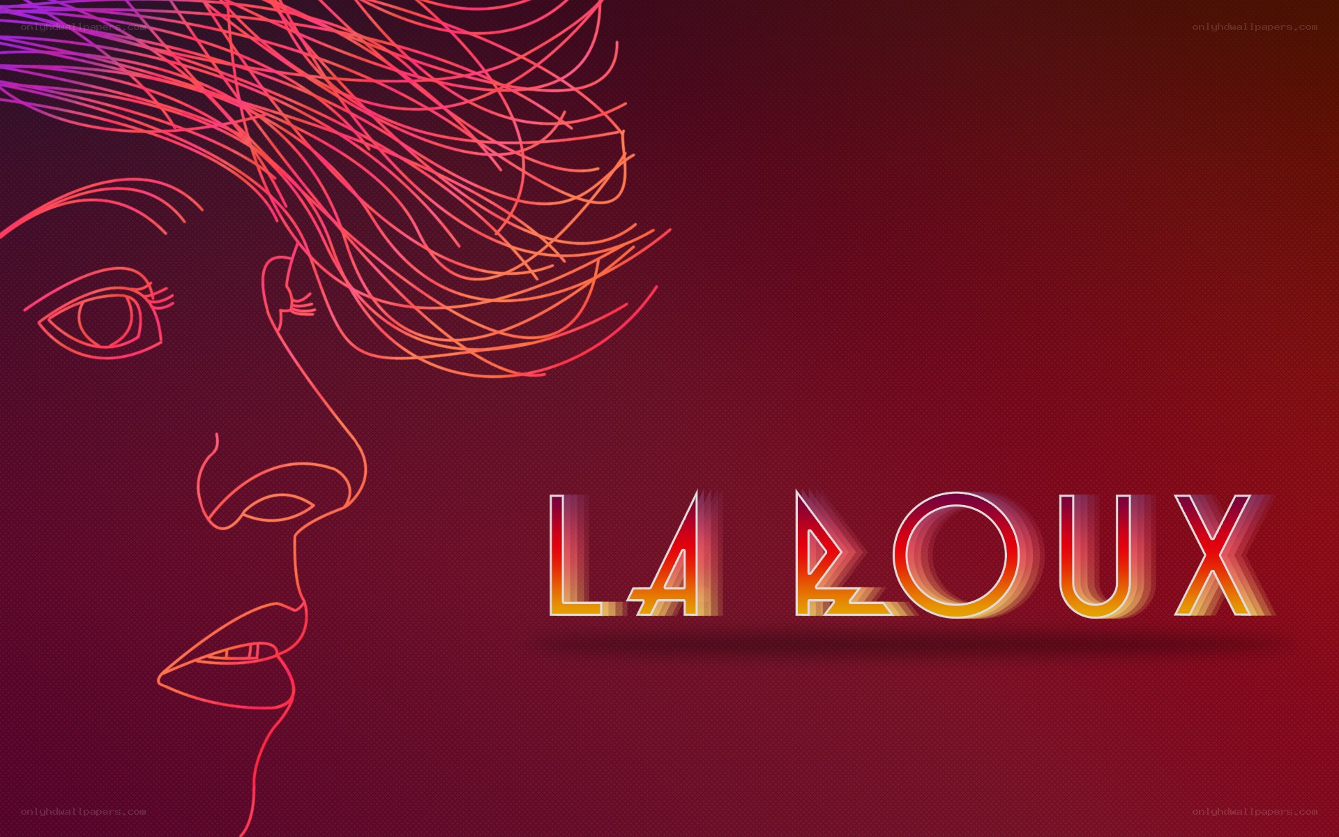 La Roux neon art