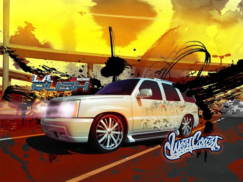 LA Rush car art