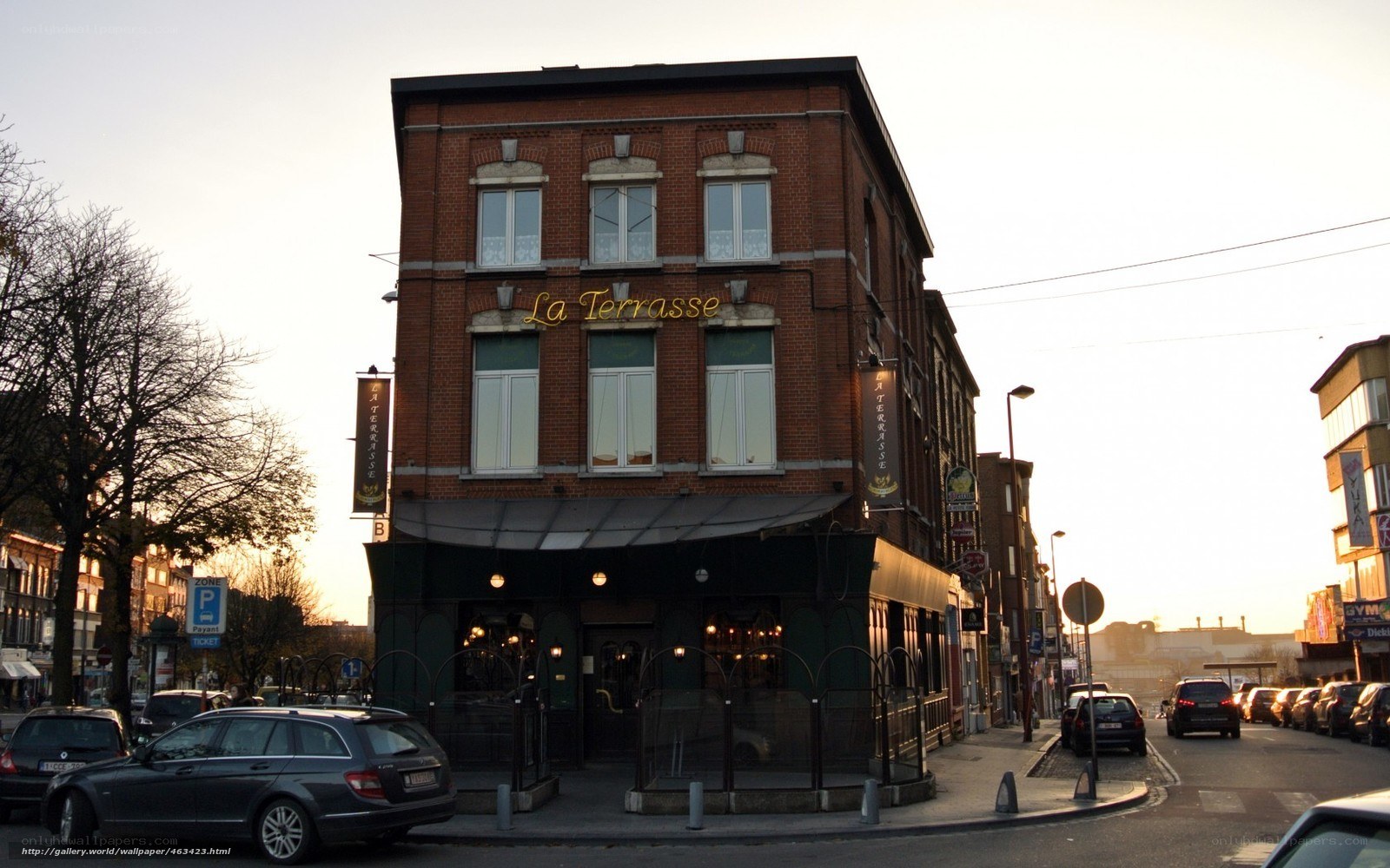 La Terrasse restaurant at sunset