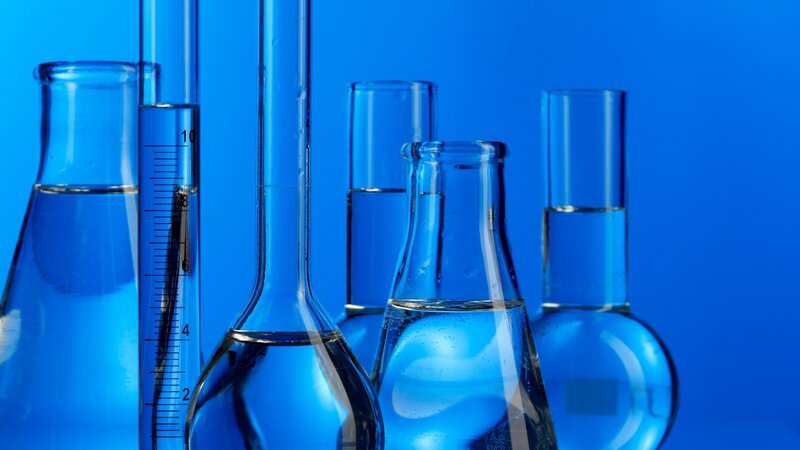 Laboratory Glassware — Blue, Clinical