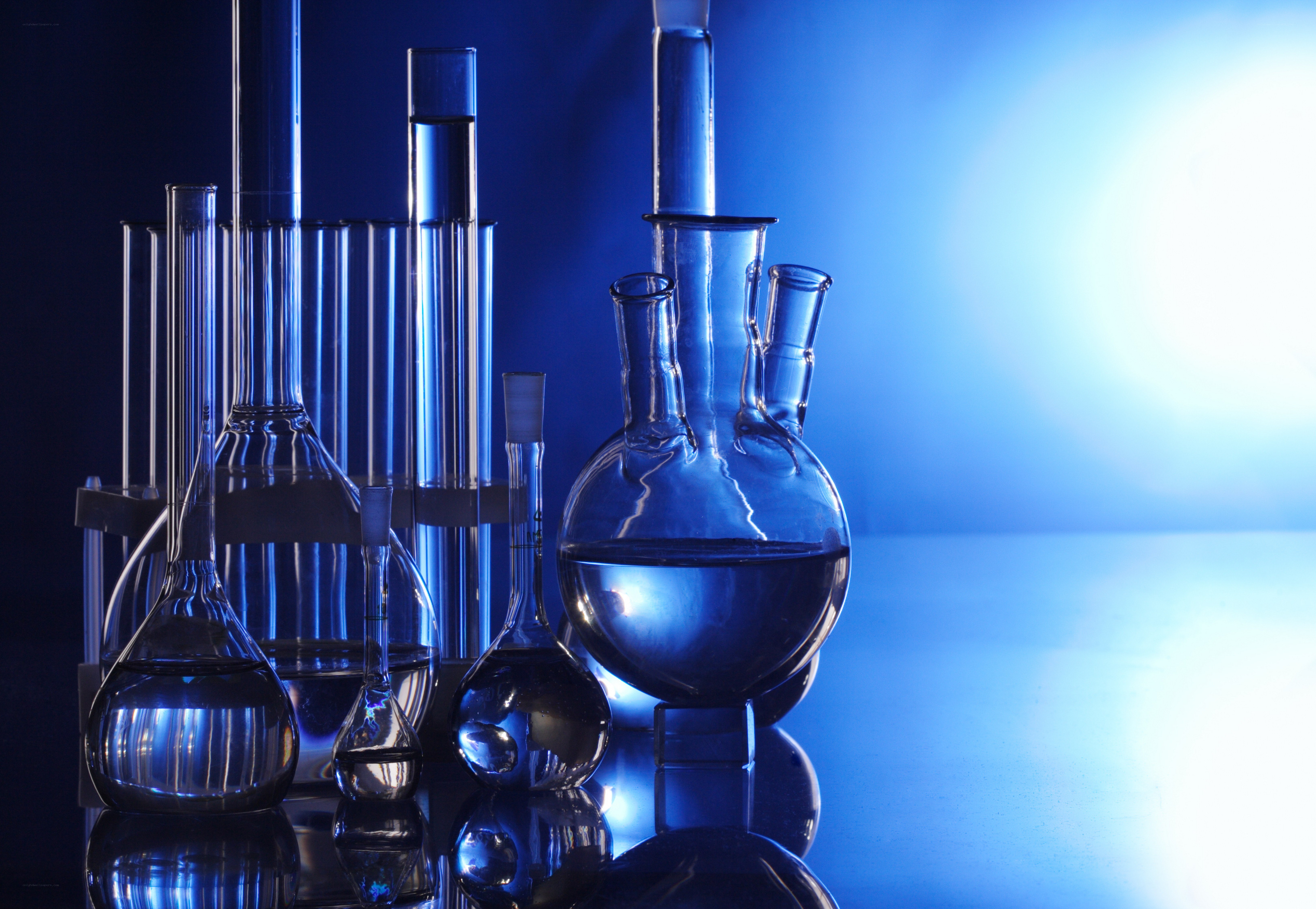laboratory glassware setup