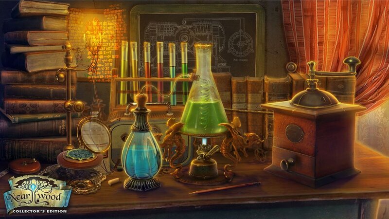 Laboratory Table with Chemicals