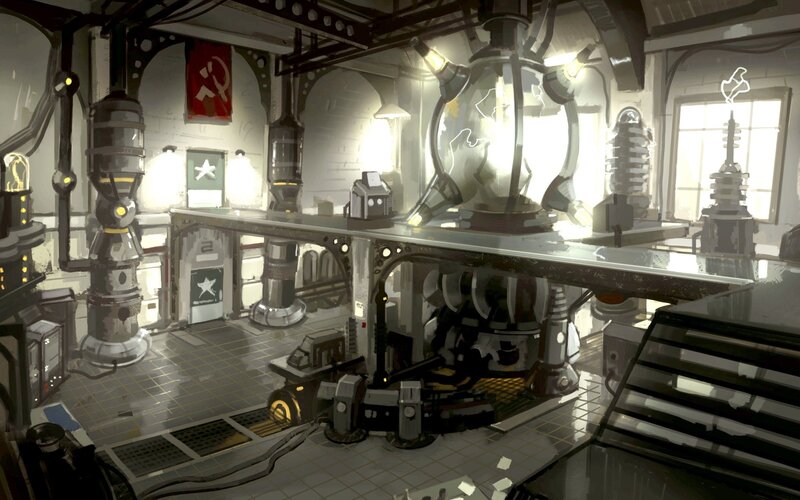Laboratory with Machinery