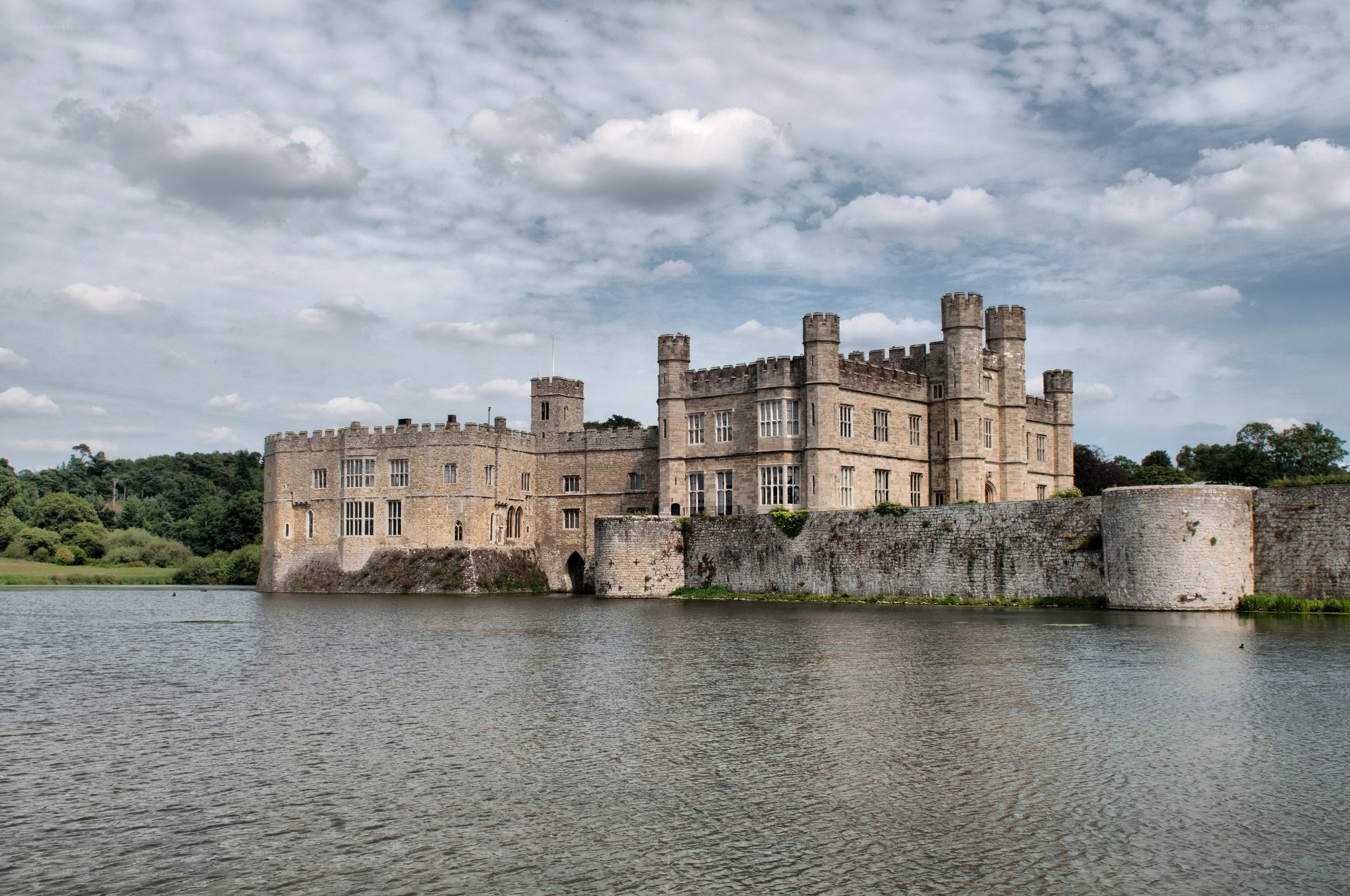 Lacock Abbey with moat