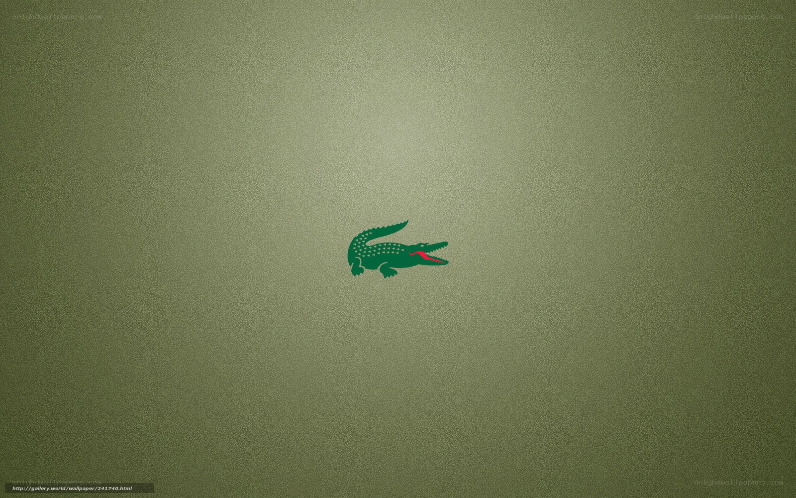 Lacoste crocodile logo