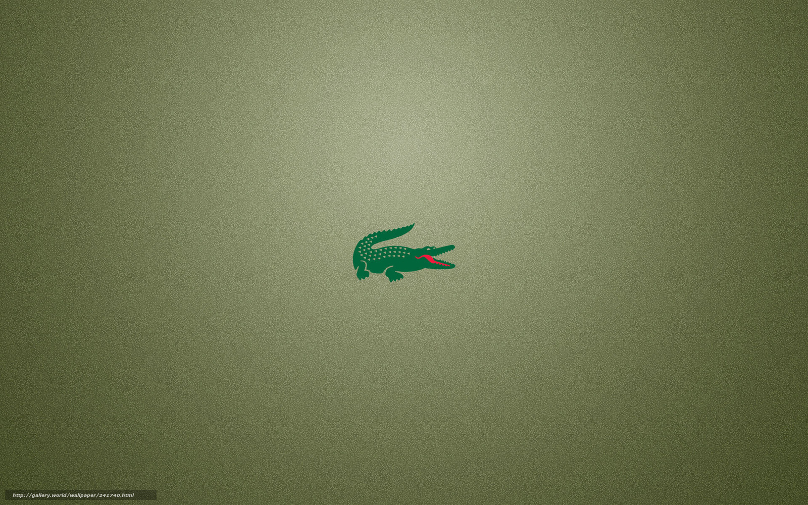 Lacoste crocodile logo