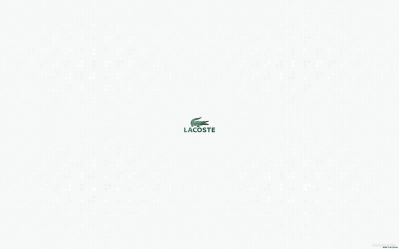 Lacoste logo on white background