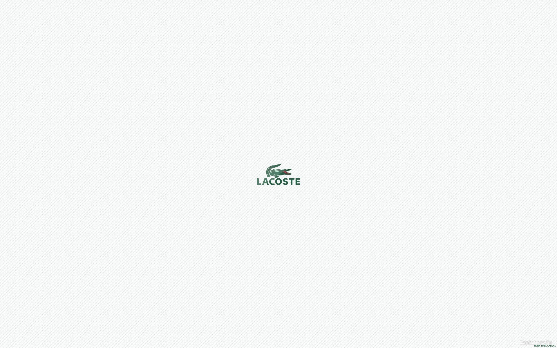 Lacoste logo on white background